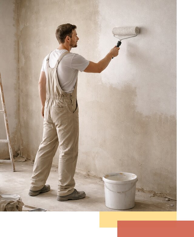 Грунтовка стен под отделку в Новодвинске профессиональным раствором