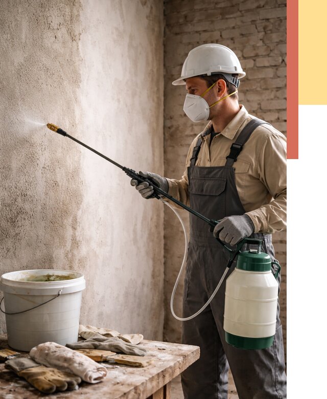 Антисептическая обработка стен в Новодвинске от 1227 руб. — быстро и недорого | ОТДЕЛОЧНИК-Нвд