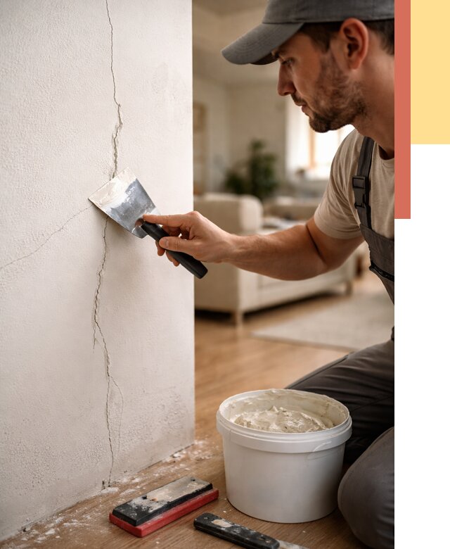 Заделка трещин и сколов в Новодвинске от 2506 руб. — быстро и недорого | ОТДЕЛОЧНИК-Нвд