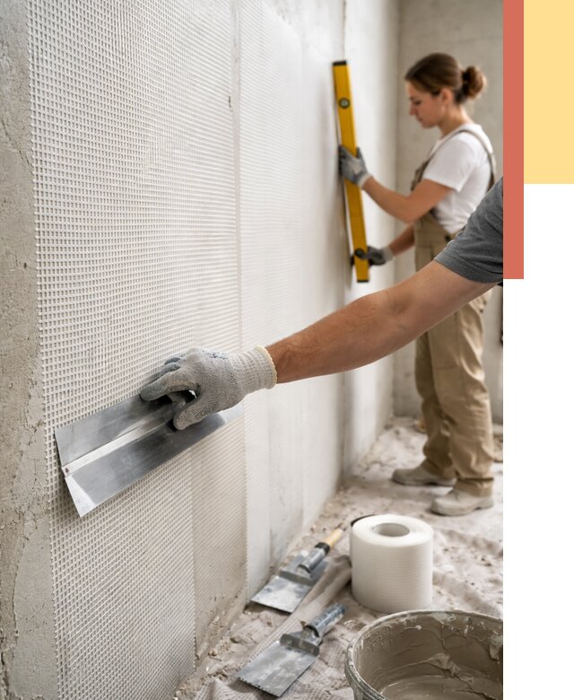 Армирование стен стеклосеткой в Новодвинске от 3273 руб. под ключ | ОТДЕЛОЧНИК-Нвд