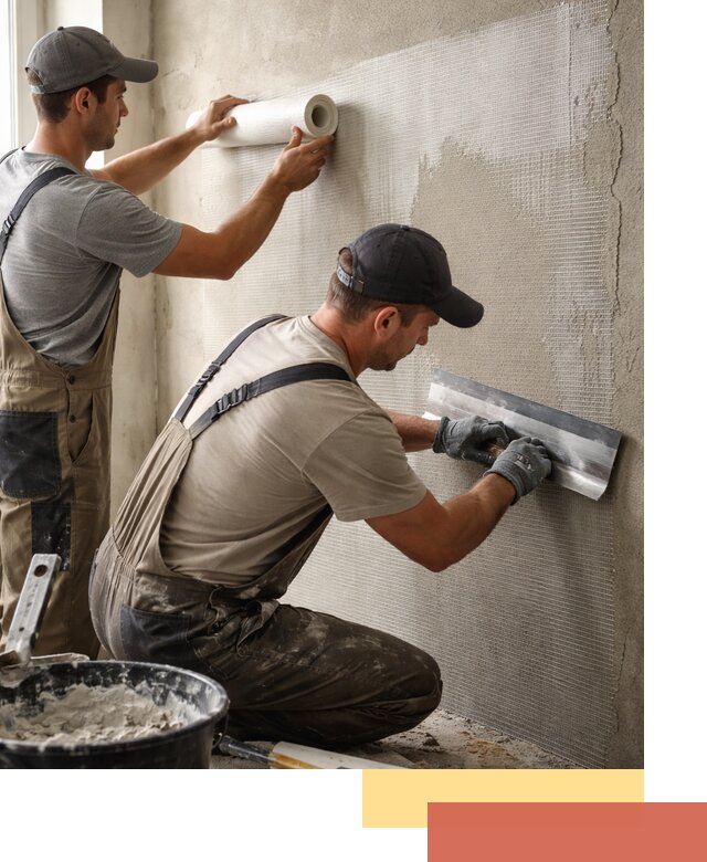 Армирование стен стеклосеткой в Новодвинске для прочной отделки