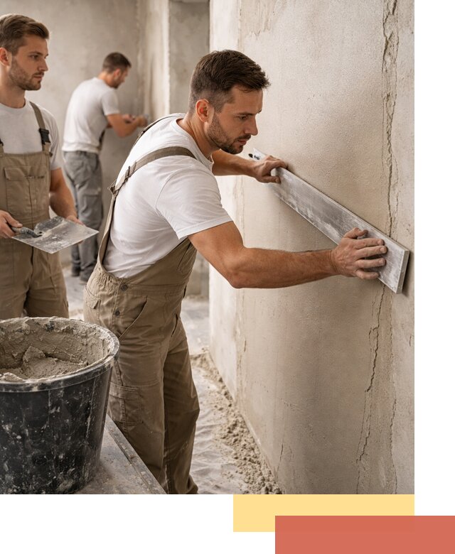 Штукатурка стен без маяков в Новодвинске быстро и качественно