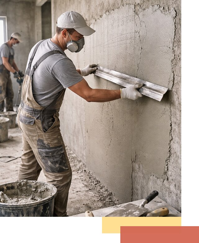 Штукатурка бетонных стен в Новодвинске качественно и долговечно