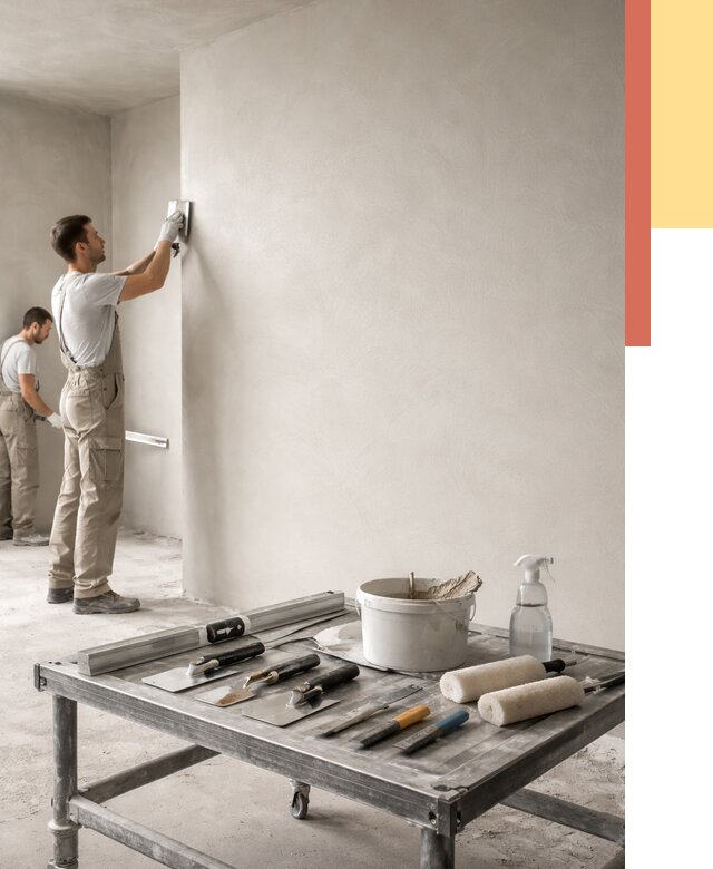 Штукатурка стен под покраску в Новодвинске от 4602 руб./м² — качественно и недорого | ОТДЕЛОЧНИК-Нвд