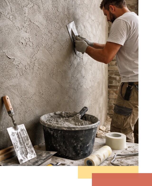 Декоративная штукатурка лофт в Новодвинске — отделка стен и потолков