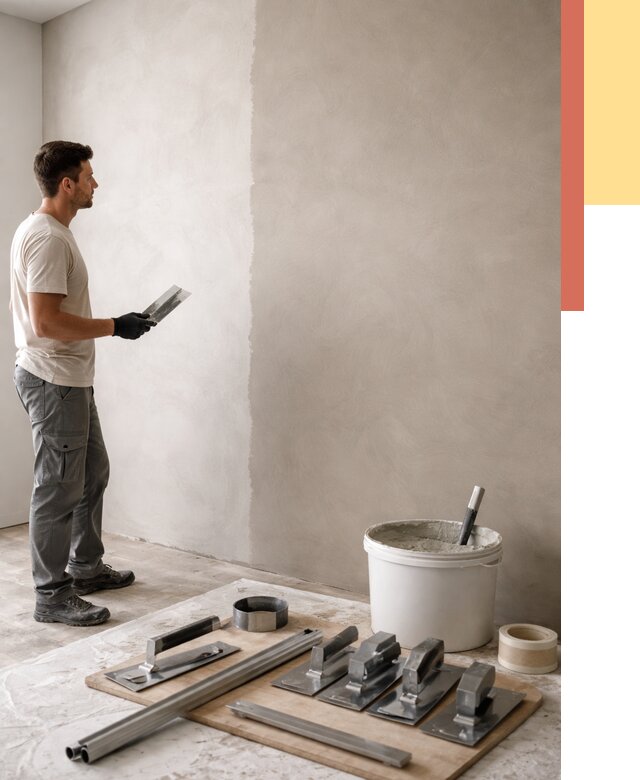 Нанесение микроцемента на стены в Новодвинске от 3273 руб./м2 под ключ | ОТДЕЛОЧНИК-Нвд