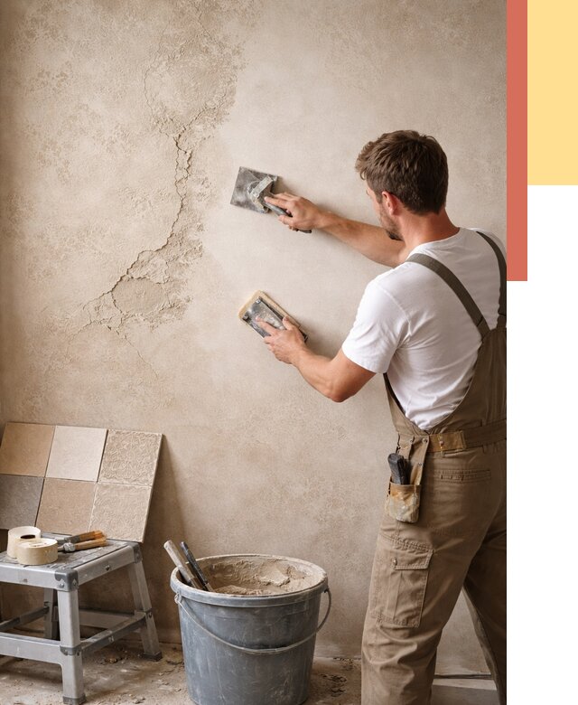 Ремонт декоративной штукатурки в Новодвинске от 4602 руб. под ключ | ОТДЕЛОЧНИК-Нвд