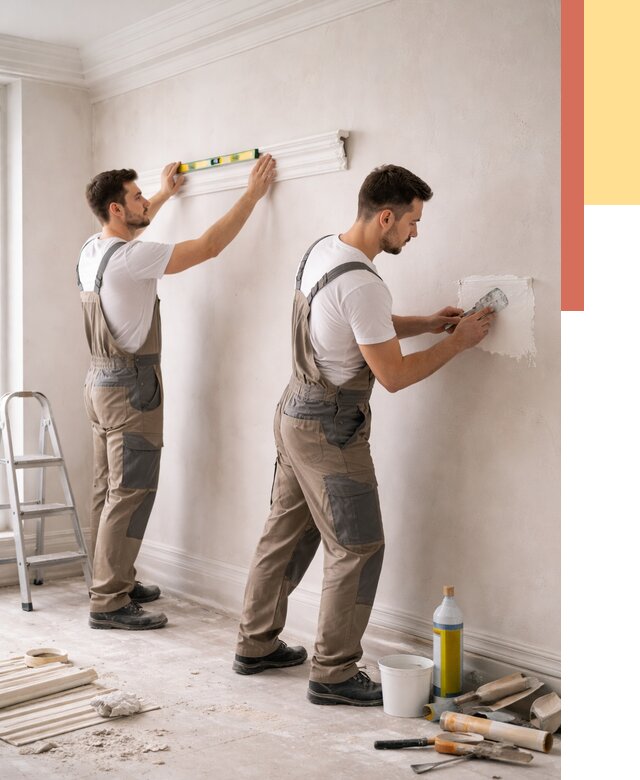 Монтаж лепнины на стены в Новодвинске от 4602 руб. — недорого, быстро | ОТДЕЛОЧНИК-Нвд