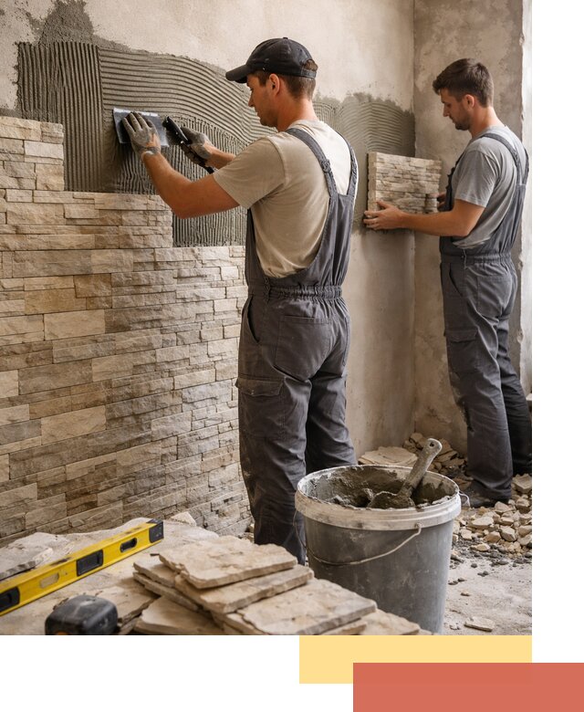 Монтаж искусственного камня в Новодвинске — облицовка стен и фасадов