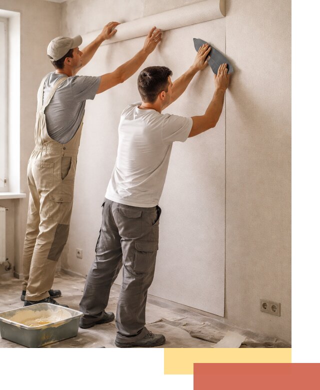 Поклейка виниловых обоев в Новодвинске профессионально и качественно