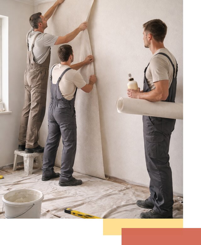 Оклейка стен обоями в Новодвинске — качественно и профессионально