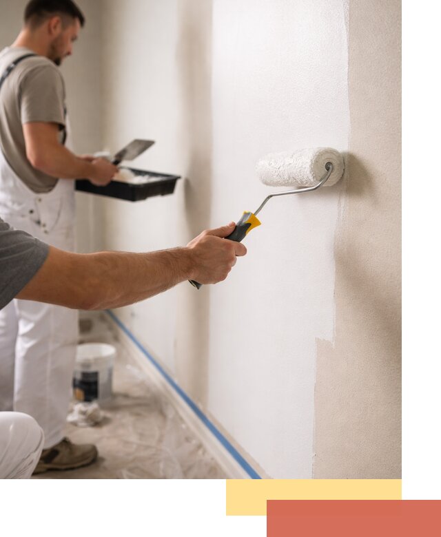 Покраска стен акриловой краской профессионально в Новодвинске