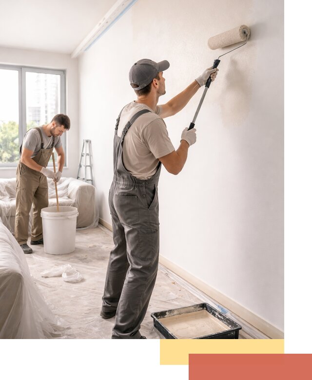 Покраска стен в офисе в Новодвинске — быстрый и качественный ремонт