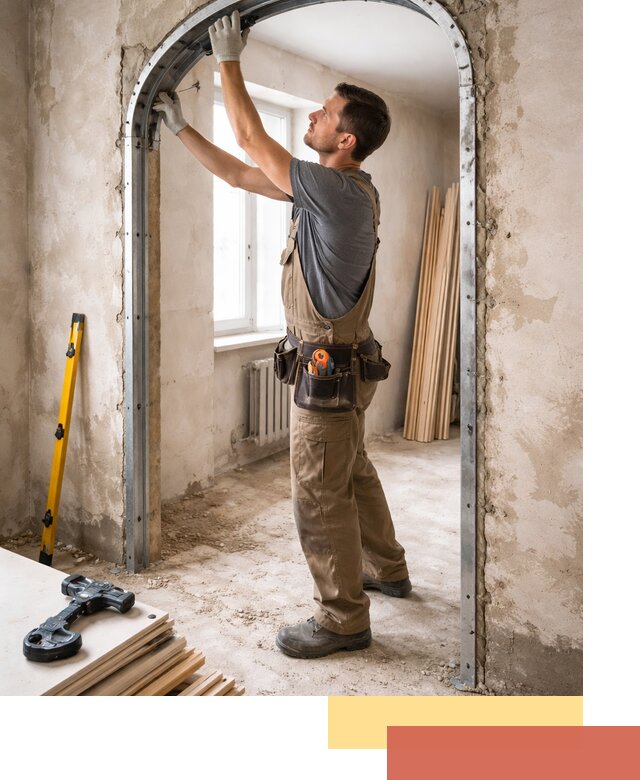 Устройство арочного проема в Новодвинске под ключ