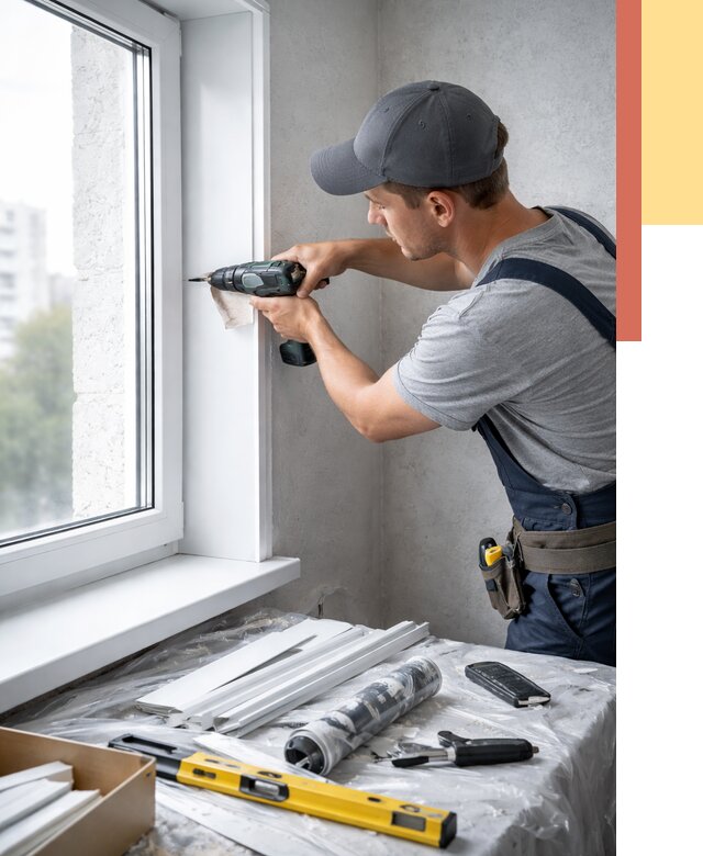 Установка пластиковых откосов в Новодвинске от 2301 руб. | ОТДЕЛОЧНИК-Нвд монтаж, быстро и недорого