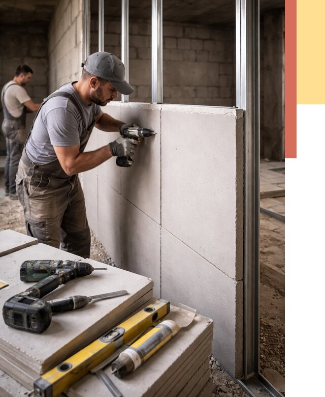 Кладка влагостойких перегородок ПГП в Новодвинске от 1227 руб. под ключ | ОТДЕЛОЧНИК-Нвд