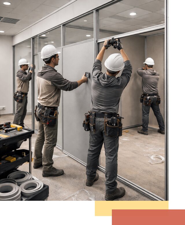 Мобильные офисные перегородки под ключ в Новодвинске