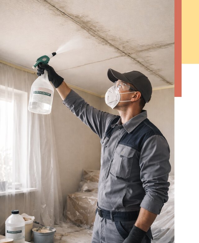 Антисептическая обработка потолка в Новодвинске от 2557 руб. | ОТДЕЛОЧНИК-Нвд