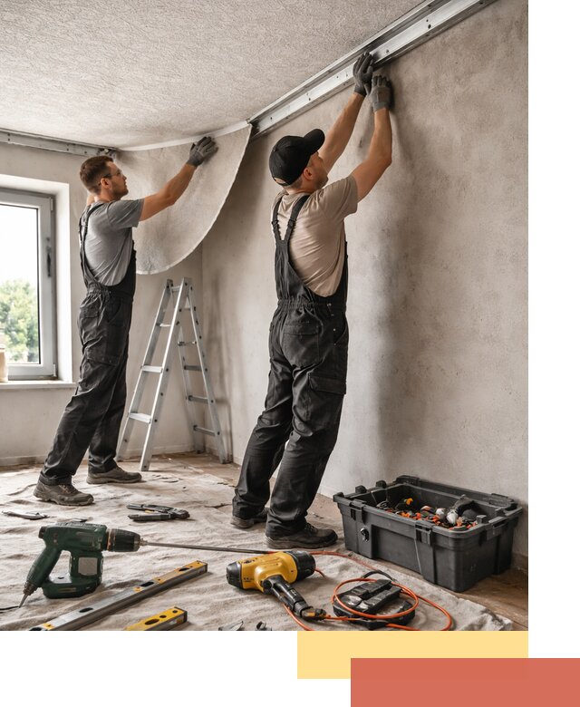 Монтаж фактурного натяжного потолка в Новодвинске качественно и быстро