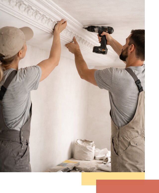 Профессиональный монтаж лепнины на потолок в Новодвинске