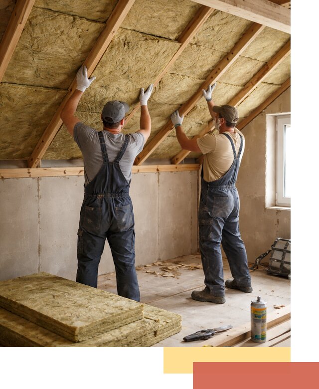 Утепление потолка минеральной ватой в Новодвинске