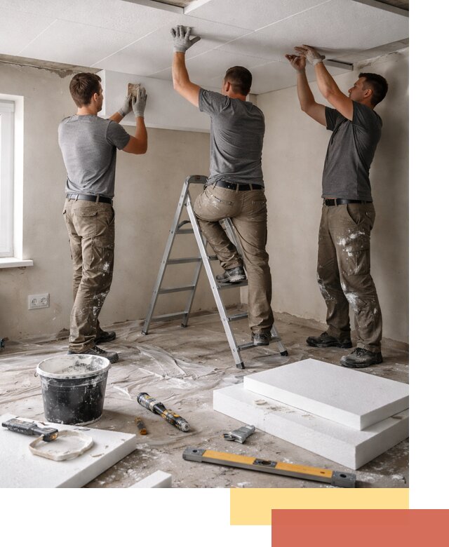 Утепление потолка пенопластом в Новодвинске быстро и качественно